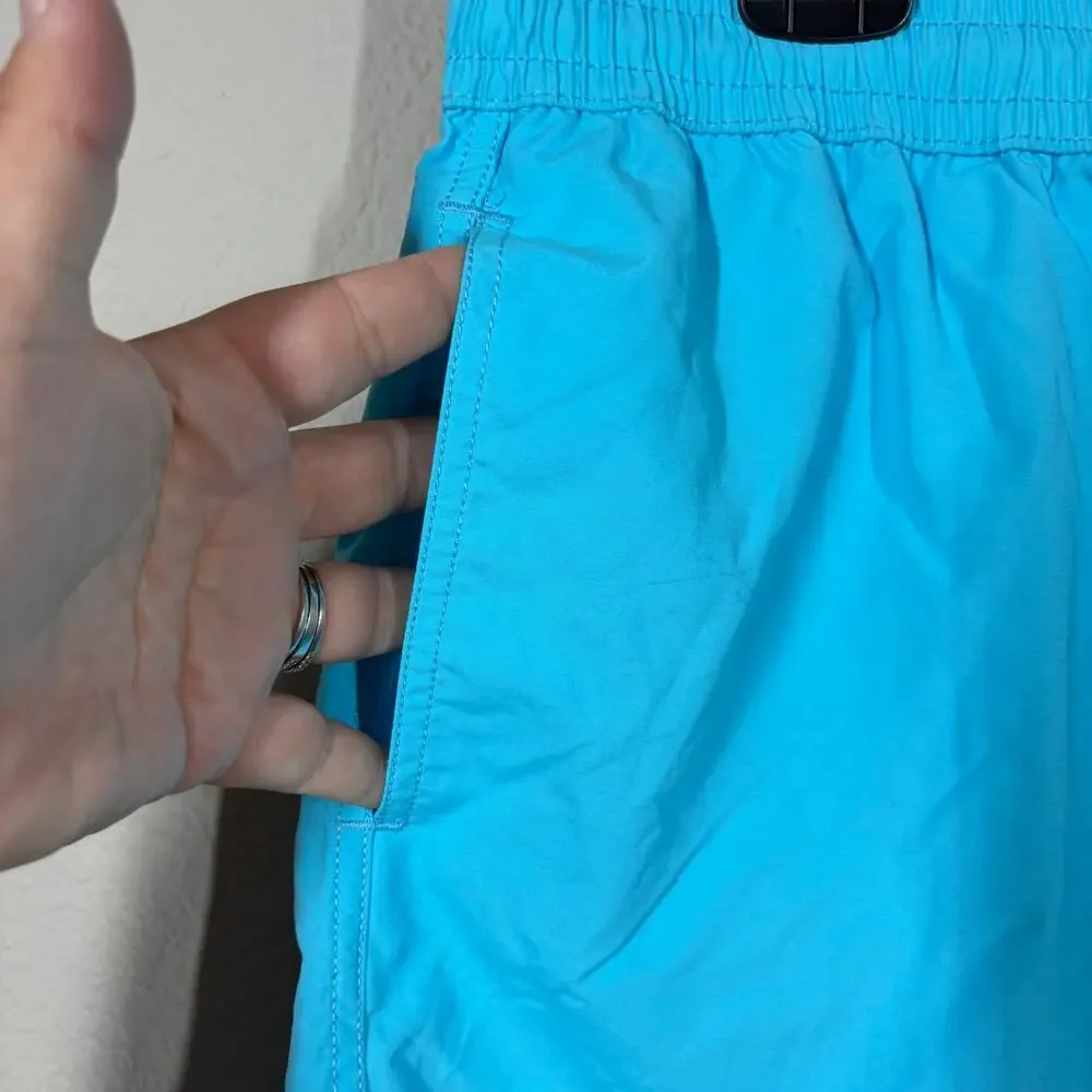 Les Canebiers Mens Size 4XL Ermitage Swim Shorts Acqua Turquoise Drawstring - Picture 6 of 8